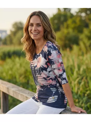 Damen-T-Shirt KIXMI KRISTIE DUNKELBLAU