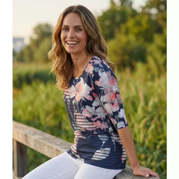  Damen-T-Shirt KIXMI KRISTIE DUNKELBLAU 