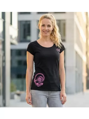 Damen-T-Shirt ALTISPORT MALANTA SCHWARZ