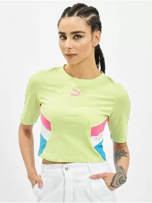 Damenoberteil PUMA TFS RETRO CROP TOP SCHARFES GRÜN