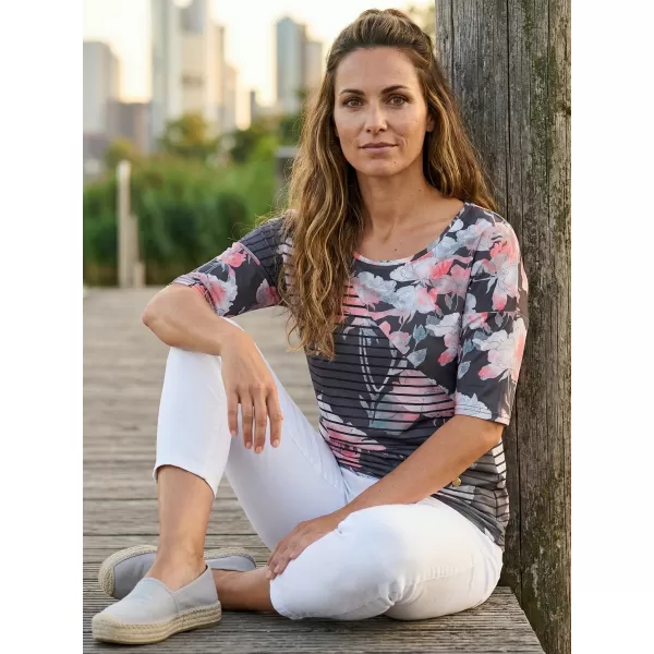 Damen-T-Shirt KIXMI KRISTIE DUNKELGRAU 