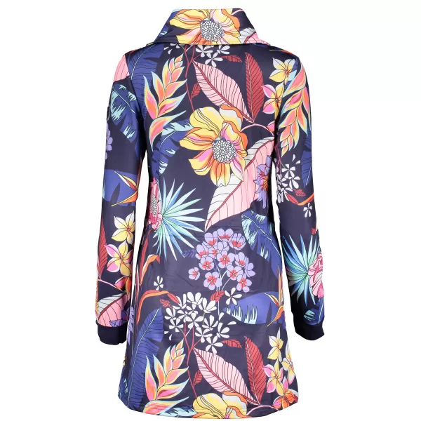  Erweitertes Damen-Sweatshirt KIXMI KORTNEY DUNKELBLAU 