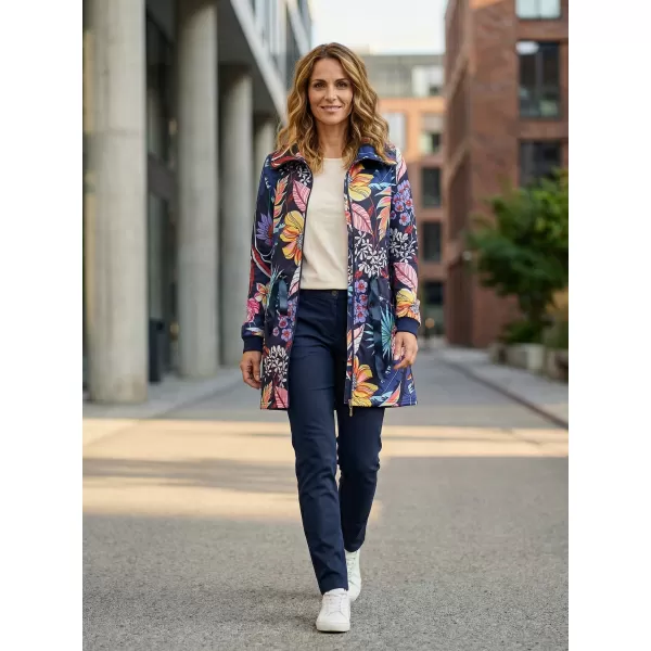  Erweitertes Damen-Sweatshirt KIXMI KORTNEY DUNKELBLAU 