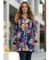 Erweitertes Damen-Sweatshirt KIXMI KORTNEY DUNKELBLAU
