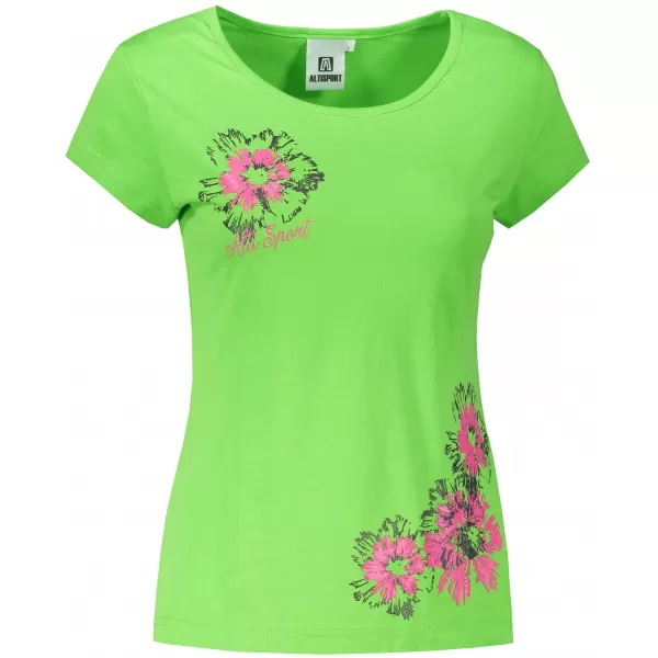  Dámské triko ALTISPORT CARRYOVER ALW016122 APPLE GREEN 