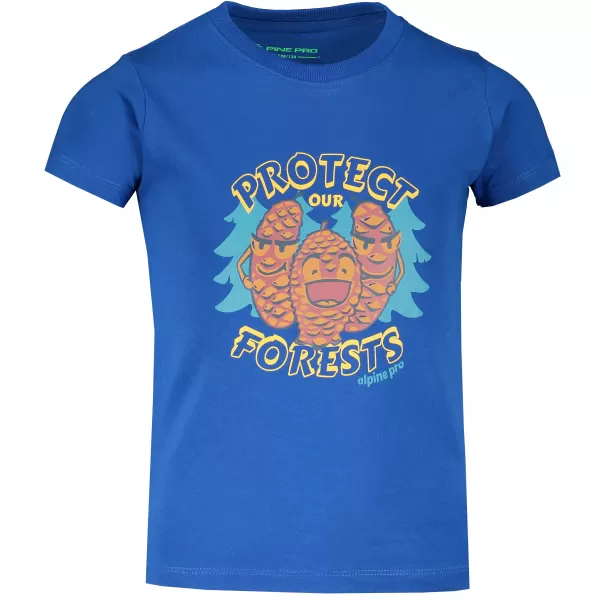  Kinder t -Shirt mit kurzen Ärmeln ALPINE PRO IVARO 3 KTSS278 BLAU 