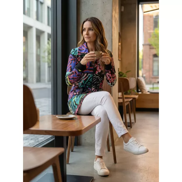  Erweitertes Damen-Sweatshirt KIXMI KORTNEY SCHWARZ 