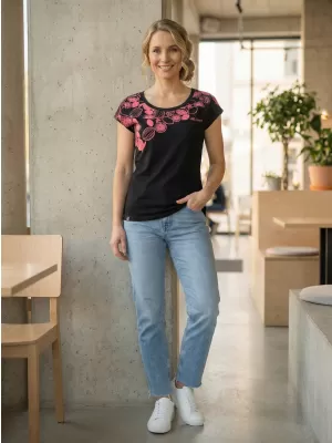 Damen-T-Shirt ALTISPORT GABU SCHWARZ