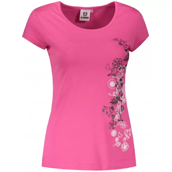  Dámské triko ALTISPORT CARRYOVER ALW029122 PURPUROVÁ 