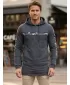 Erweitertes Herren-Sweatshirt KIXMI KENDEL DUNKELGRAU