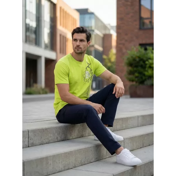  Pánské triko ALTISPORT CARRYOVER ALM027F29 LIMETKOVÁ 