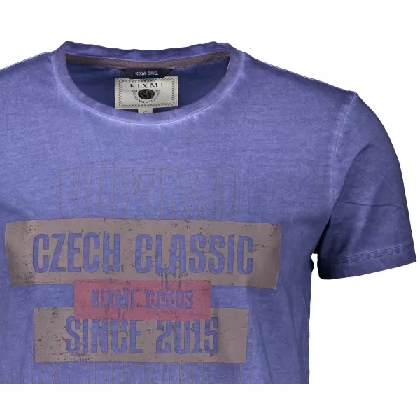  Herren-T-Shirt KIXMI KEIRON DUNKELBLAU 