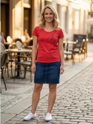 Damen-T-Shirt ALTISPORT ALW030F61 ROT