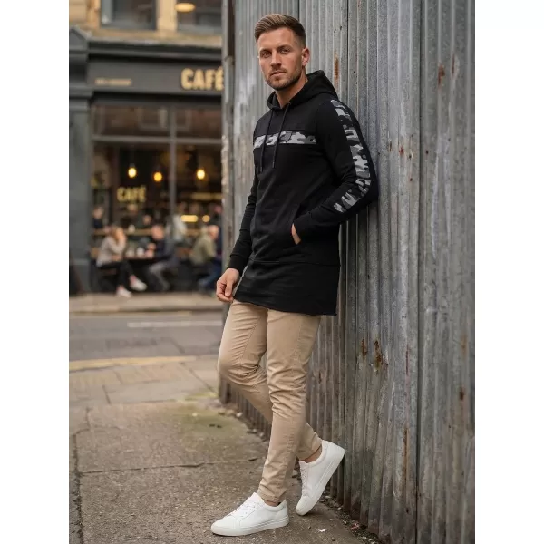  Erweitertes Herren-Sweatshirt KIXMI KENNY SCHWARZ 