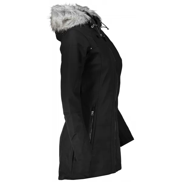 Damenweichschellmantel ALPINE PRO MASIA LCTS137 SCHWARZ 