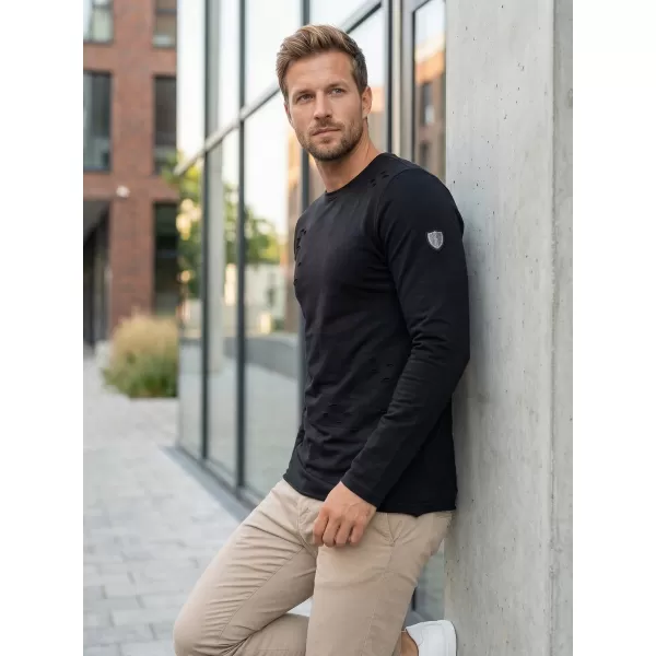 Herren-Sweatshirt KIXMI KARMELO SCHWARZ 