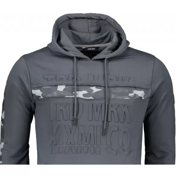  Erweitertes Herren-Sweatshirt KIXMI KENDEL DUNKELGRAU 