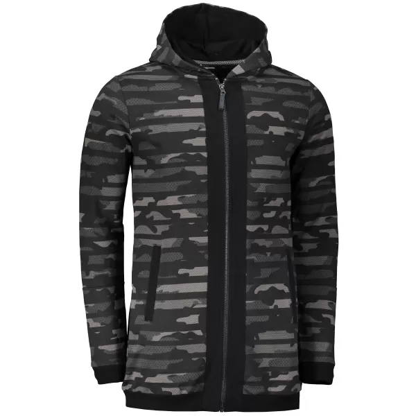  Erweitertes Herren-Sweatshirt KIXMI KOBEY SCHWARZ 
