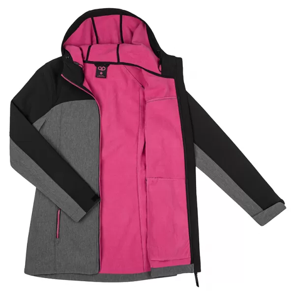  Softshell-Mantel für Damen LOAP LYANA SFW2018 SCHWARZ 