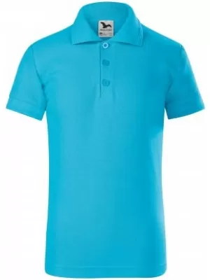 Kinder-T-Shirt mit Kragen MALFINI PIQUE POLO 222 TÜRKIS