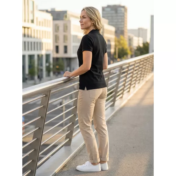  Damen-T-Shirt ALTISPORT ALW026210 SCHWARZ UND GOLD 