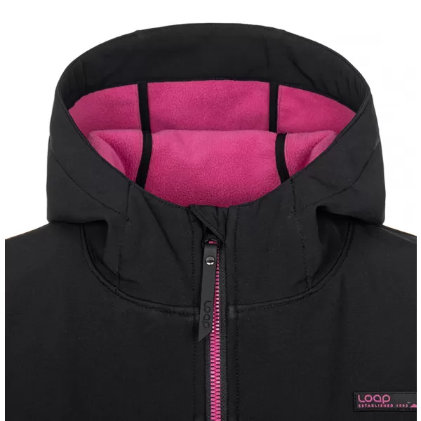  Softshell-Mantel für Damen LOAP LYANA SFW2018 SCHWARZ 
