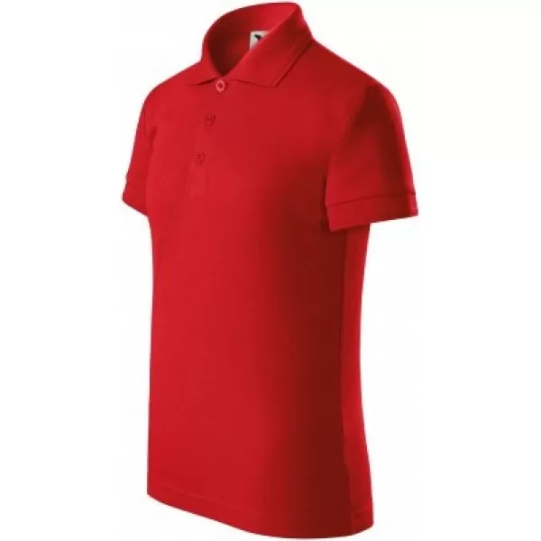  Kinder-T-Shirt mit Kragen MALFINI PIQUE POLO 222 ROT 