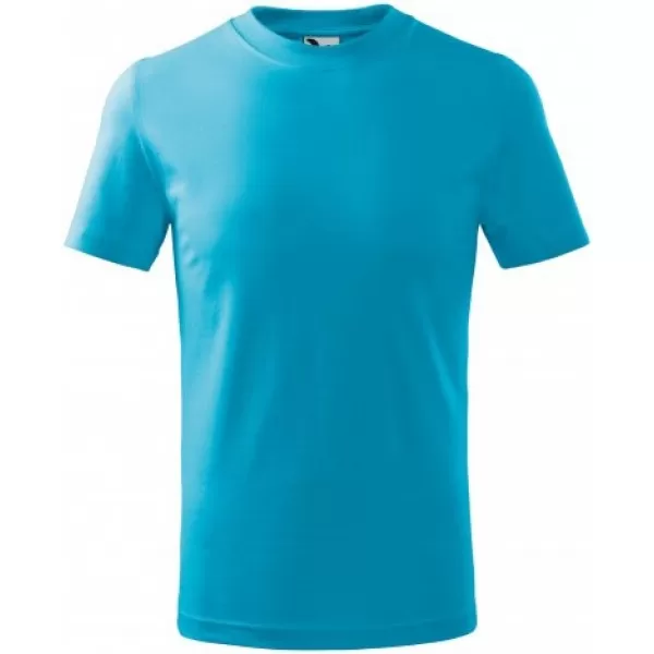  Kinder-T-Shirt MALFINI BASIC 138 TÜRKIS 