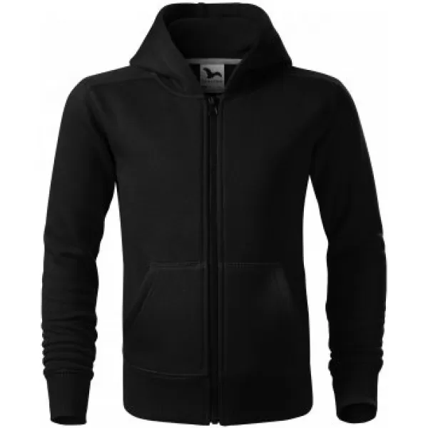  Kinder-Sweatshirt MALFINI TRENDY ZIPPER 412 SCHWARZ 