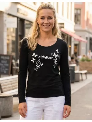 Damen-T-Shirt ALTISPORT ALW011169 SCHWARZ UND WEIß