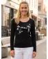 Damen-T-Shirt ALTISPORT ALW011169 SCHWARZ UND WEIß
