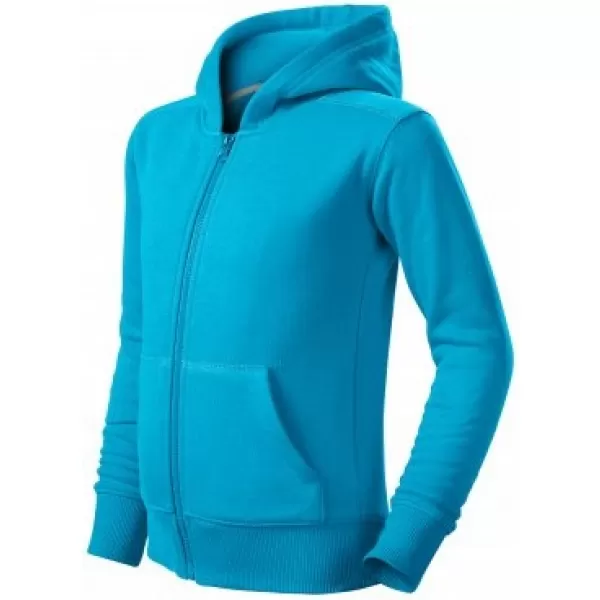  Kinder-Sweatshirt MALFINI TRENDY ZIPPER 412 TÜRKIS 