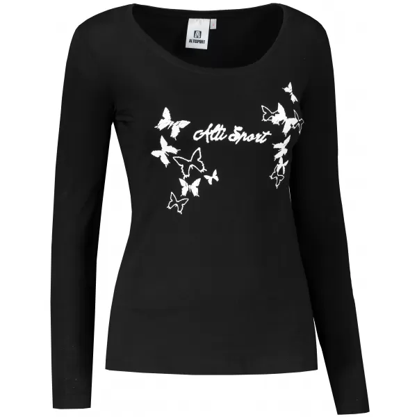 Damen-T-Shirt ALTISPORT ALW011169 SCHWARZ UND WEIß 