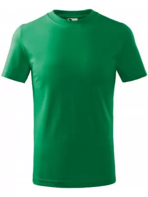 Kinder-T-Shirt MALFINI BASIC 138 MITTELGRÜN