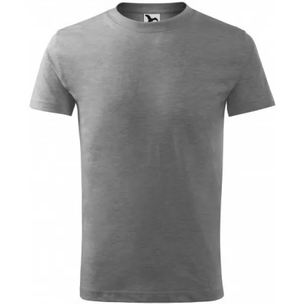  Kinder-T-Shirt MALFINI BASIC 138 DUNKELGRAUE HIGHLIGHTS 