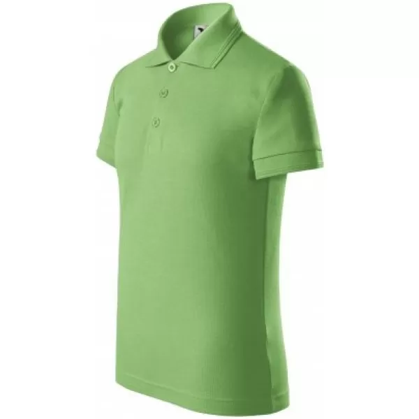  Kinder-T-Shirt mit Kragen MALFINI PIQUE POLO 222 GRASGRÜN 