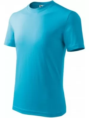 Kinder-T-Shirt MALFINI BASIC 138 TÜRKIS