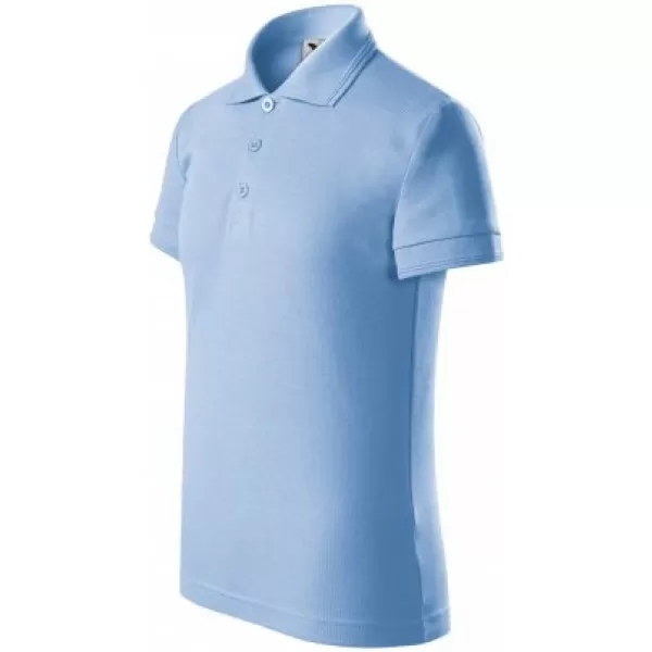  Kinder-T-Shirt mit Kragen MALFINI PIQUE POLO 222 HIMMELBLAU 