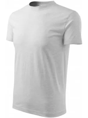 Kinder-T-Shirt MALFINI BASIC 138 HELLGRAUE AKZENTE