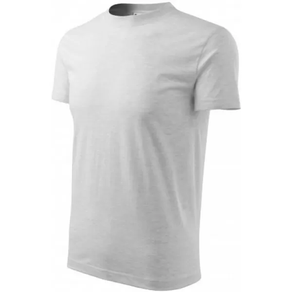  Kinder-T-Shirt MALFINI BASIC 138 HELLGRAUE AKZENTE 