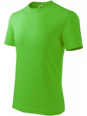 Kinder-T-Shirt MALFINI BASIC 138 APFELGRÜN