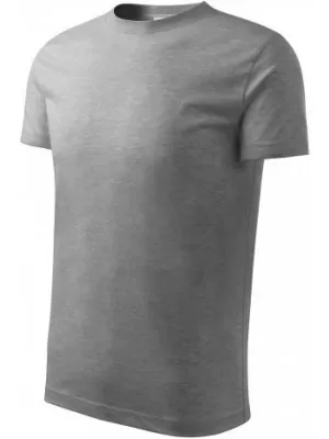 Kinder-T-Shirt MALFINI BASIC 138 DUNKELGRAUE HIGHLIGHTS