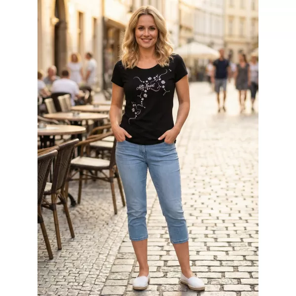  Dámské triko ALTISPORT CARRYOVER ALW009F61 ČERNOSTŘÍBRNÁ 