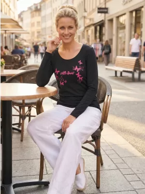 Damen-T-Shirt ALTISPORT ALW011169 MARINE/ROSA