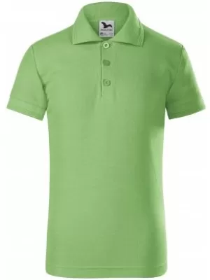Kinder-T-Shirt mit Kragen MALFINI PIQUE POLO 222 GRASGRÜN