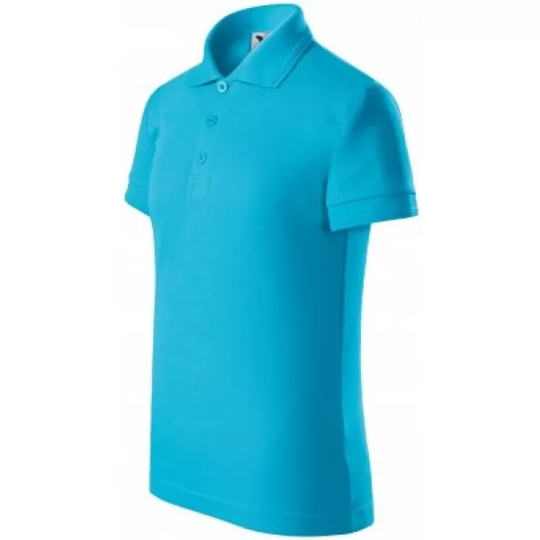  Kinder-T-Shirt mit Kragen MALFINI PIQUE POLO 222 TÜRKIS 