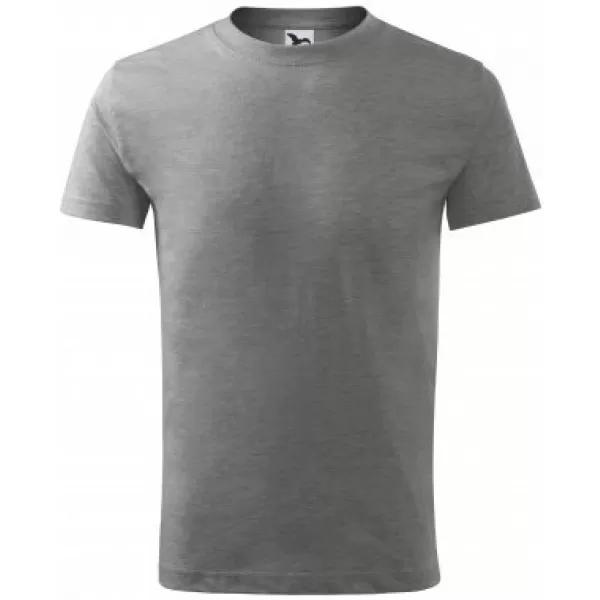  Kinder-T-Shirt MALFINI CLASSIC NEW 135 DUNKELGRAUE HIGHLIGHTS 