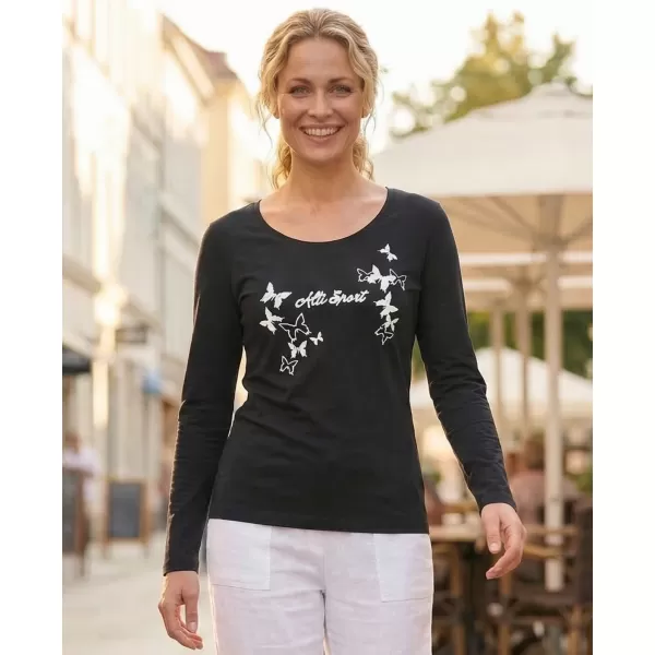  Damen-T-Shirt ALTISPORT ALW011169 MARINE/WEIß 