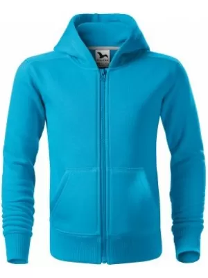 Kinder-Sweatshirt MALFINI TRENDY ZIPPER 412 TÜRKIS