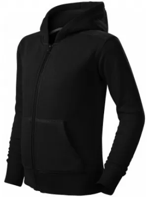 Kinder-Sweatshirt MALFINI TRENDY ZIPPER 412 SCHWARZ